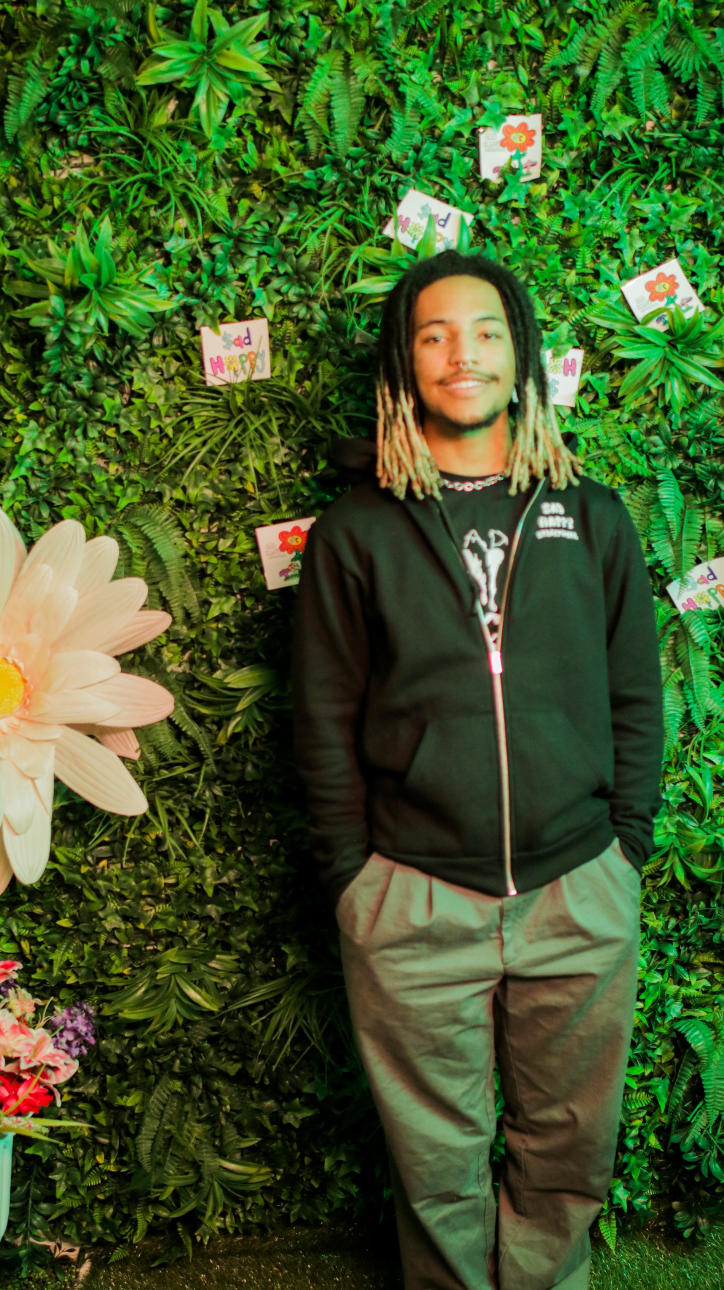 Smell The Flowers (Double Zipper Pull-Over)